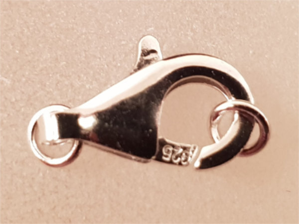 clasp 13mm silver rhodium plated